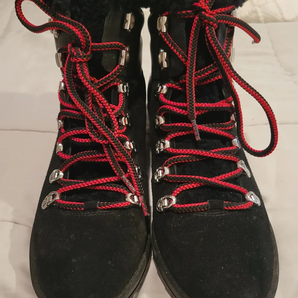 Marc Fisher LTD Suede and Sherling Boots - Picture 4 of 7